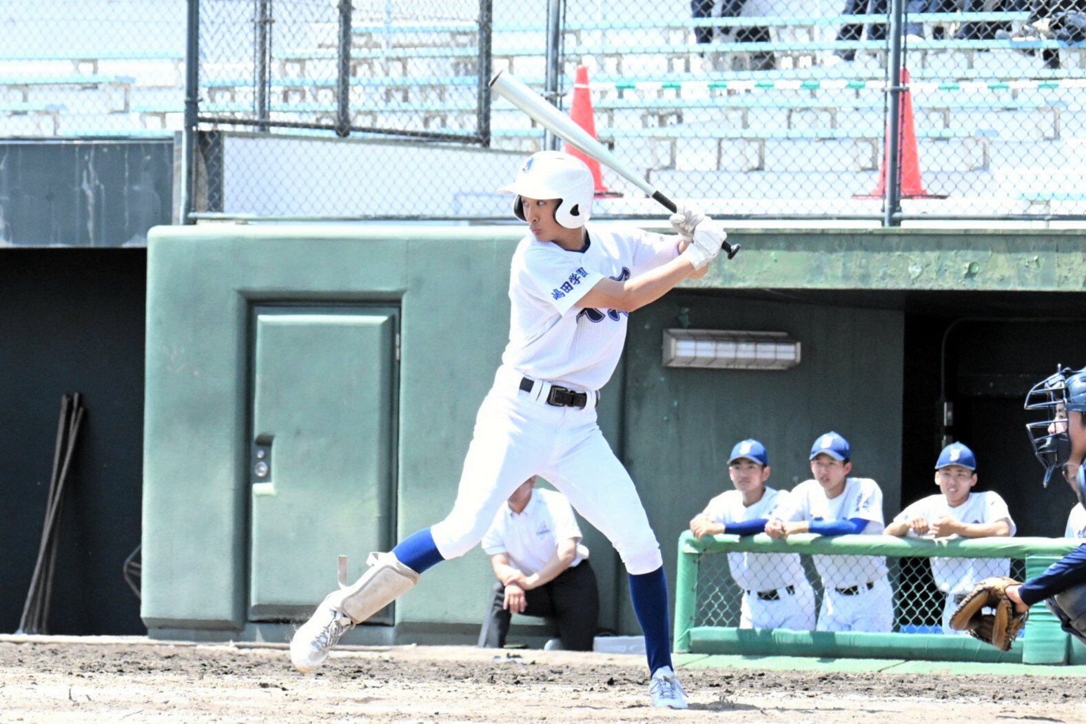 飯塚･瀬口一誠選手=2026年4月20日午後1時9分、鹿児島市の平和リース球場、根元紀理子撮影