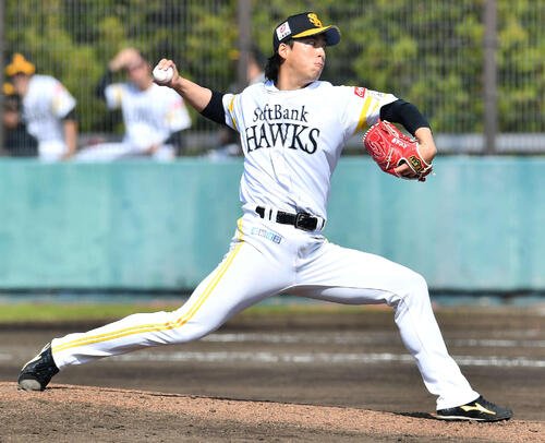 ソフトバンク大竹風雅(2026年2月撮影)