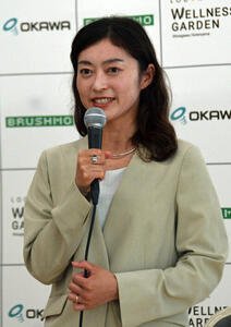 LOCOK陸上クラブ新体制の会見に出席した岡田久美子新監督