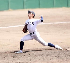 名取北対仙台南　名取北･佐久間啓心投手が2番手で登板した＝2026年4月22日
