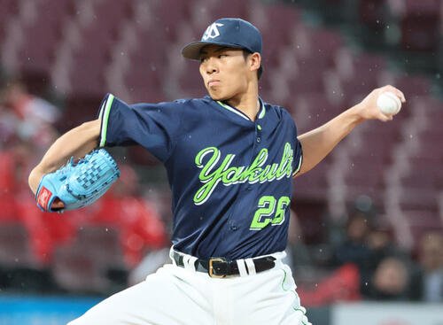 広島対ヤクルト　ヤクルト先発の山野太一(撮影･加藤孝規)