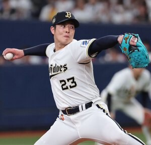 七回表日本ハム2死満塁、オリックス4番手の吉田は1球で打ち取る＝日刊スポーツ