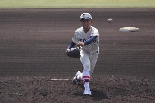 東播磨戦に先発した東洋大姫路･木ノ下