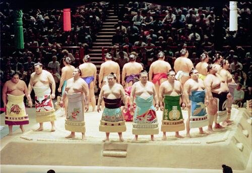 95年の大相撲パリ公演