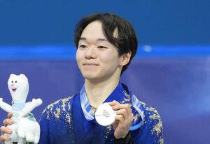 フィギュアスケート男子の鍵山優真(2026年2月撮影)