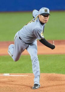 ヤクルト対阪神　阪神先発の西勇輝(撮影･足立雅史)