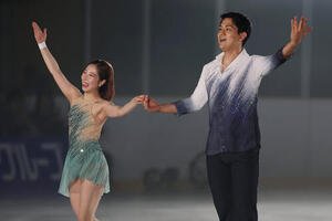 アイスショー｢ブルームオンアイス2026｣で華麗な演技を披露した三浦璃来さん(左)、木原龍一さん組(撮影･前田充)