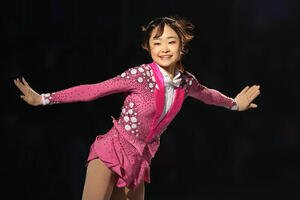 アイスショー｢ブルームオンアイス2026｣で華麗な演技を披露する島田麻央(撮影･前田充)
