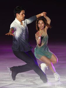 アイスショー｢ブルームオンアイス2026｣で華麗な演技を披露する三浦璃来さん(右)、木原龍一さん組(撮影･前田充)