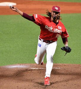 ソフトバンク対楽天　楽天先発のホセ･ウレーニャ(撮影･岩下翔太)