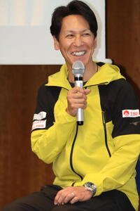 トークイベントに登場したジャンプ葛西紀明(撮影･保坂果那)