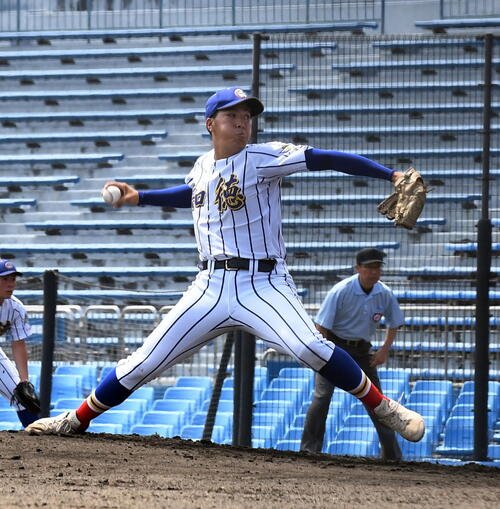 知徳対浜松商　知徳先発の沖野
