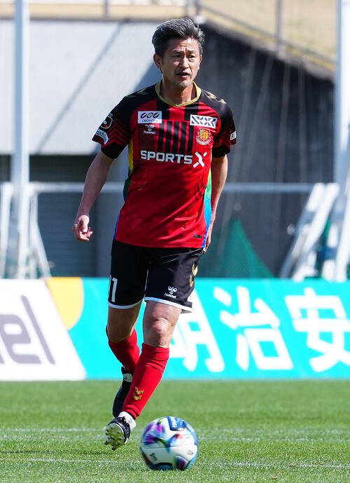 福島のカズ(三浦知良)(2026年4月19日撮影)