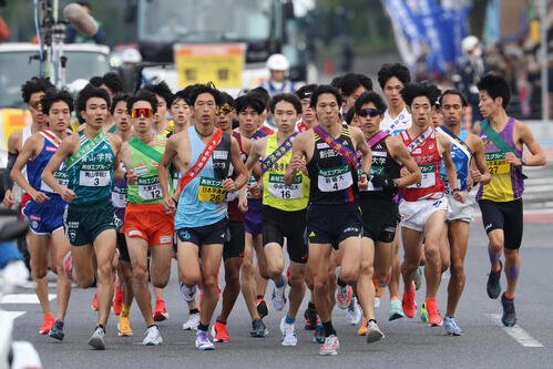 2025年の全日本大学駅伝の様子(代表撮影)