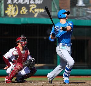 楽天対日本ハム　5回表日本ハム1死、本塁打を放つ清宮幸太郎(撮影･野上伸悟)