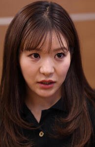 真剣な表情でインタビューに応える吉田知那美(撮影･水谷安孝)