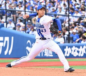 DeNA対広島　広島戦に先発したDeNA深沢鳳介(撮影･千葉一成)