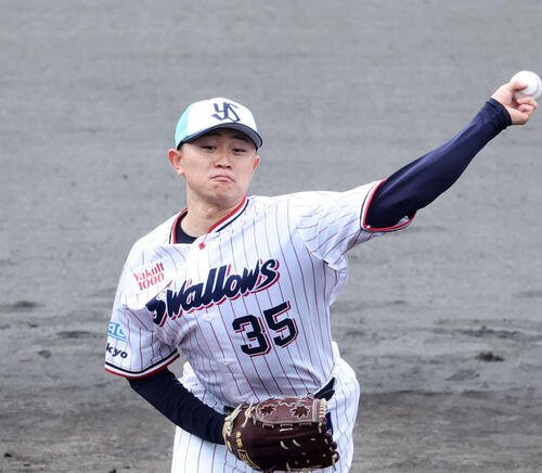 ヤクルト石原勇輝(2026年2月撮影)