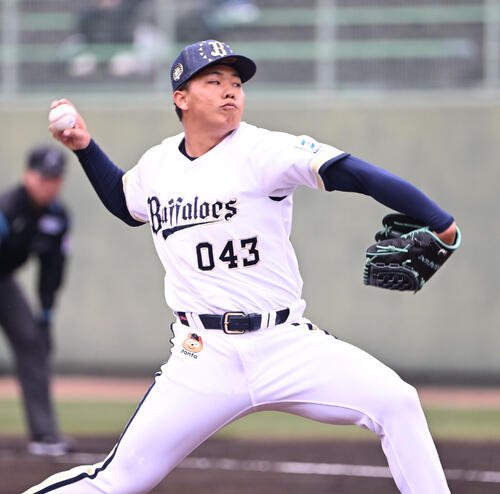 オリックス宮国凌空(2026年2月撮影)