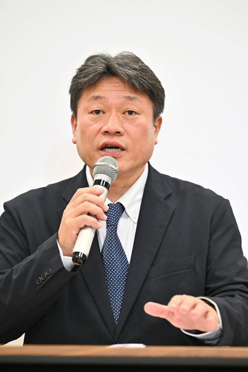NPB中村勝彦事務局長(2025年11月10日撮影)