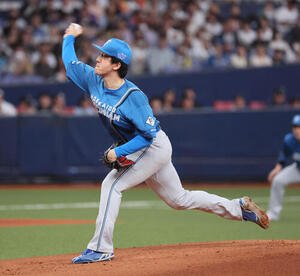 オリックス対日本ハム　日本ハム先発の北山亘基((撮影･宮崎幸一)