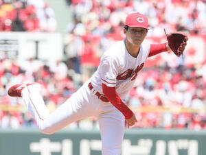 広島対ヤクルト　広島先発の赤木晴哉(撮影･加藤孝規)
