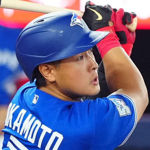 ブルージェイズ岡本和真(2026年4月撮影)