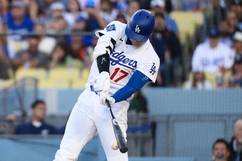 1回、1ゴロに倒れたドジャース大谷翔平(AP)