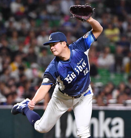 ソフトバンク対西武　西武先発の渡辺勇太朗(撮影･岩下翔太)