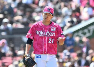 楽天対ソフトバンク　楽天先発の早川隆久(撮影･滝沢徹郎)　