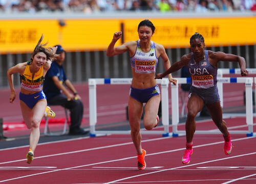 【陸上】田中佑美が日本人トップ2位　女子100m障害　アキレス腱痛も自己ベストに迫る