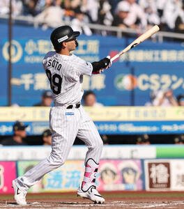 【ロッテ】サブロー采配的中｢良くなってきていた｣10試合ぶりスタメンのソトが逆転3ラン