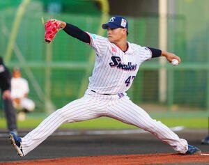 ヤクルト対巨人　ヤクルト先発の高橋奎二(撮影･垰建太)