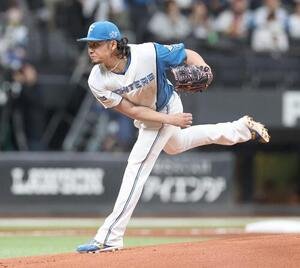 日本ハム対楽天　日本ハム先発の伊藤大海(撮影･黒川智章)