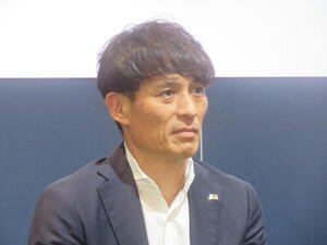 日本サッカー協会(JFA)主催の｢JFAみらい会議！｣に出席した宮本恒靖会長