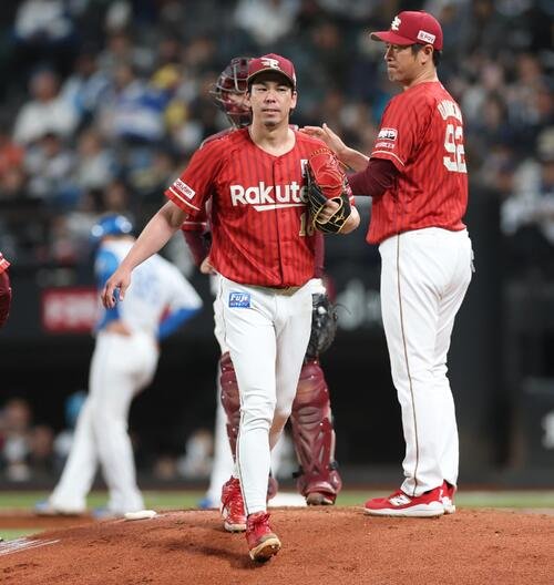 日本ハム対楽天　3回途中降板する前田健太(撮影･黒川智章)＝2026年5月20日