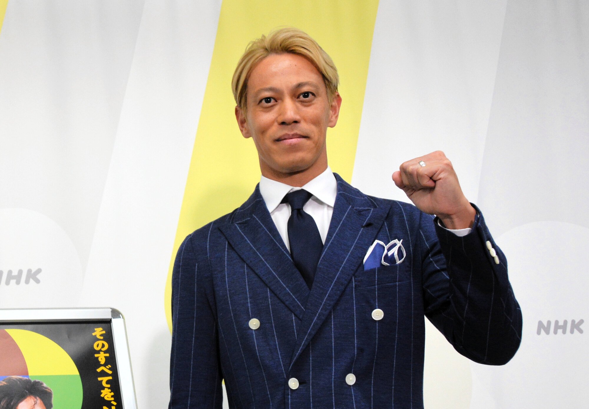 サッカー･ワールドカップ北中米大会で、NHKが中継する日本代表戦の解説を務める本田圭佑さん=2026年5月21日、東京都渋谷区、黒田健朗撮影
