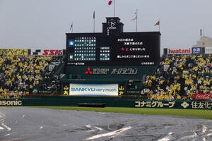 阪神対中日　天候不良のため試合中止となった甲子園球場(撮影･前田充)＝2026年5月21日
