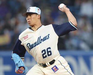 ヤクルト対巨人　ヤクルト先発の山野太一(撮影･河田真司)