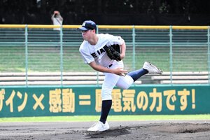 報徳学園―龍谷大平安　龍谷大平安の中元天翔投手=2026年5月24日午前10時0分、わかさスタジアム京都、石山綾香撮影