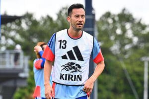 日本代表練習　調整する吉田麻也＝2026年5月25日(撮影･滝沢徹郎)　