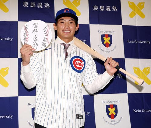 MLBのカブスとマイナー契約を結んだ慶大OB常松広太郎(26年1月撮影)