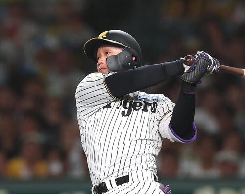 両リーグ最多得票の阪神森下翔太(2026年撮影)