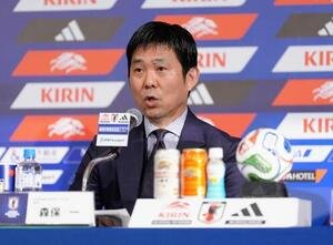 W杯北中米大会日本代表メンバー発表会見に臨む森保一監督(26年5月撮影)