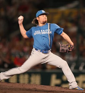 阪神に完封勝利した日本ハムの先発伊藤＝芹沢みなほ撮影