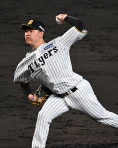 阪神対日本ハム　7回に登板する阪神及川雅貴(撮影･和賀正仁)