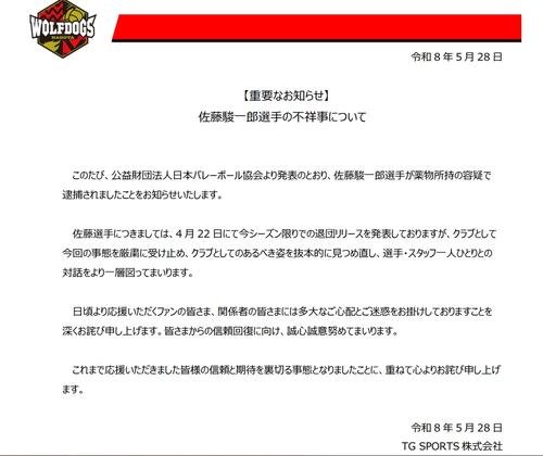 ウルフドッグス名古屋のサイトから