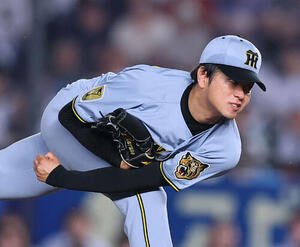 ロッテ対阪神　力投する阪神高橋遥人(撮影･藤尾明華)ZOZOマリンスタジアム