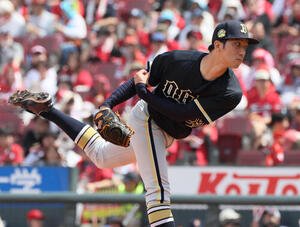 広島対オリックス　オリックス先発の田嶋大樹(撮影･加藤孝規)