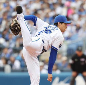 DeNA対ソフトバンク　DeNA先発の尾形崇斗(撮影･宮地輝)